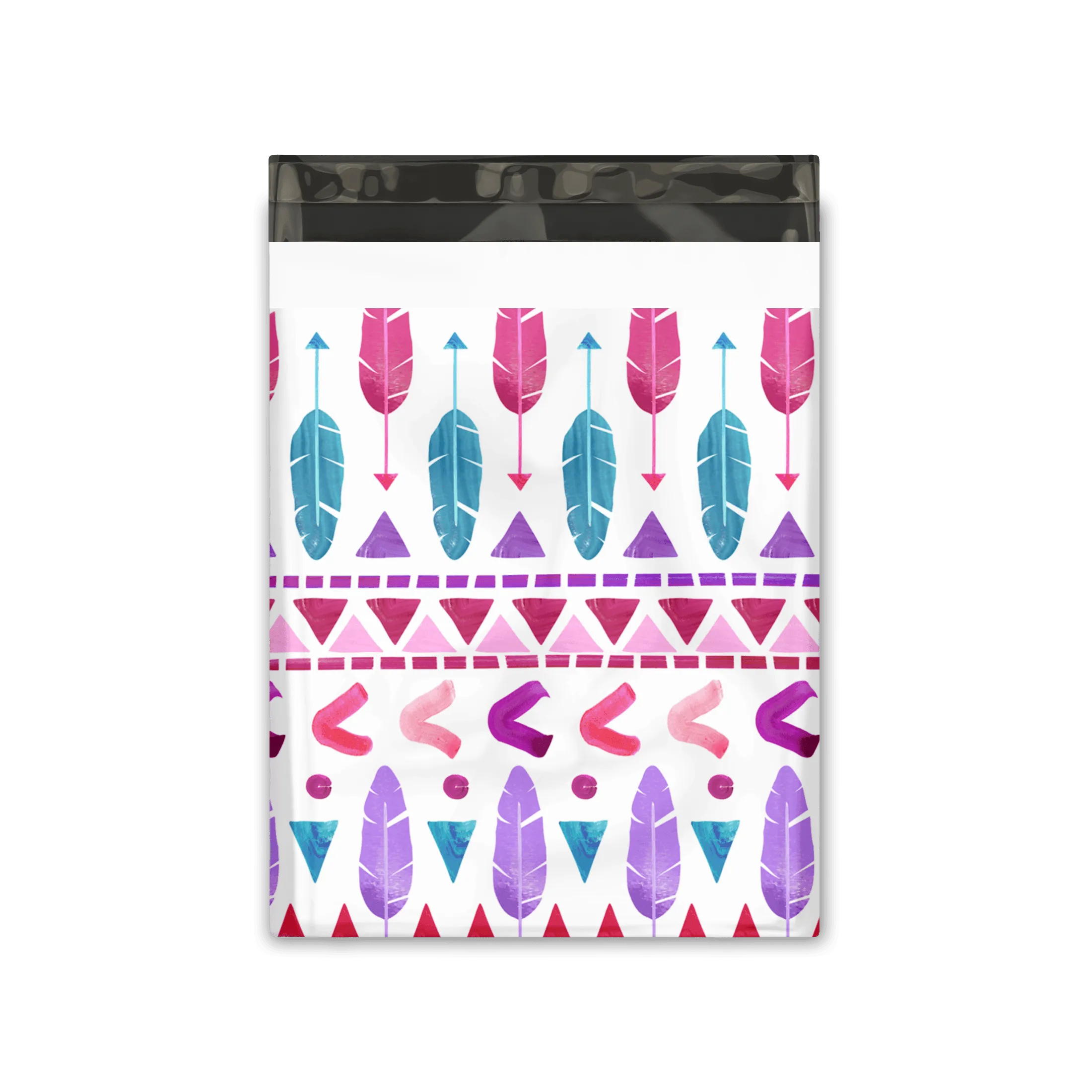 10x13 Boho Tribal Arrows Designer Poly Mailers Shipping Envelopes Premium Printed Bags