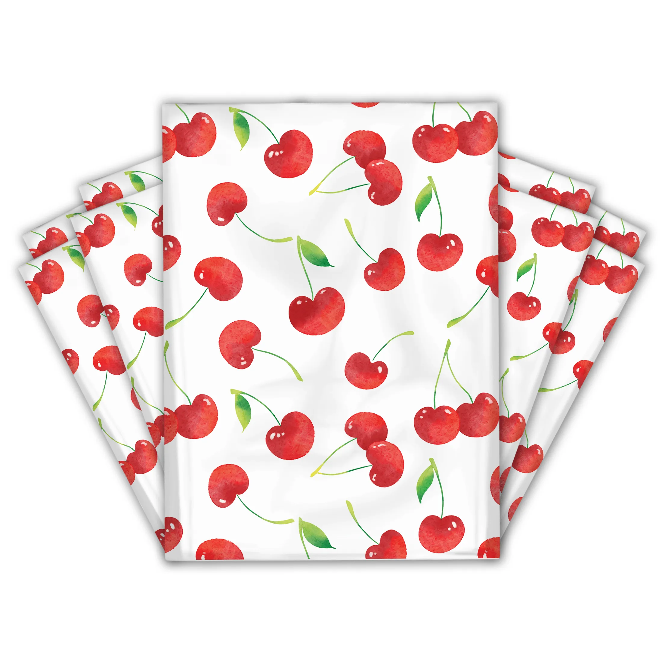 10x13 Cherries Designer Poly Mailers Shipping Envelopes Premium Printed Bags