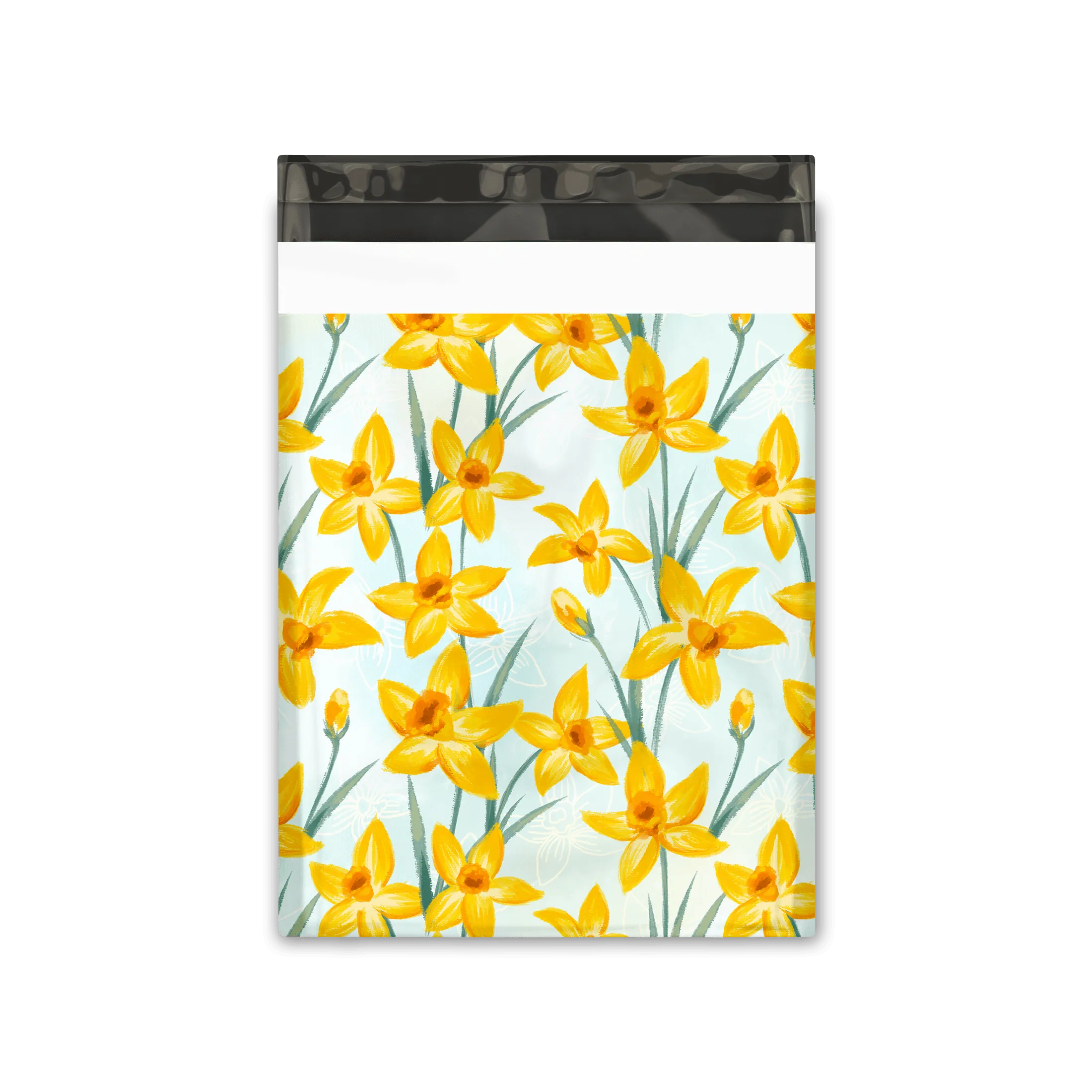 10x13 Daffodil Poly Mailers Shipping Envelopes Premium Printed Bags