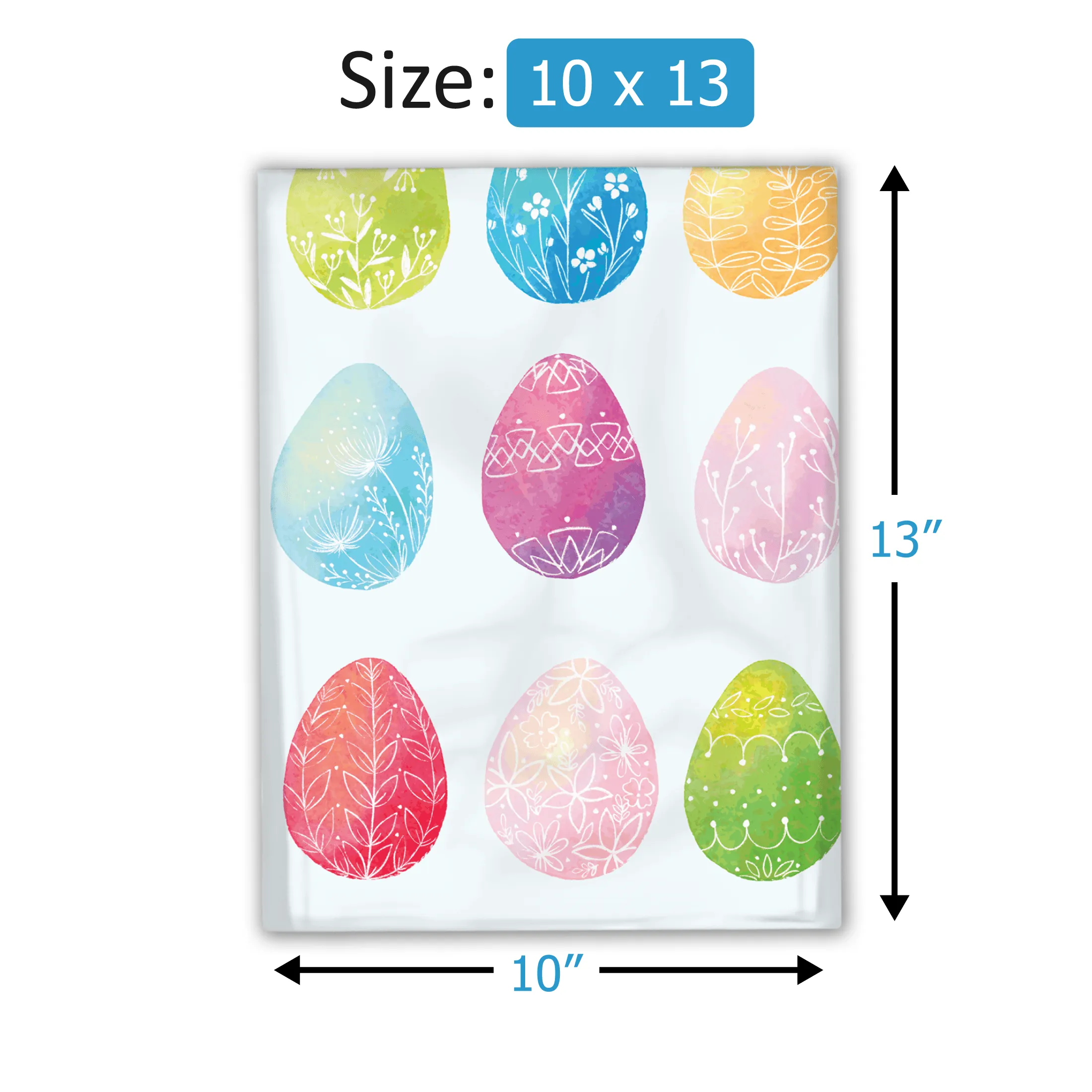 10x13 Easter Egg Designer Poly Mailers Shipping Envelopes Premium Printed Bags