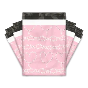 10x13 Heart Lights Designer Poly Mailers Shipping Envelopes Premium Printed Bags