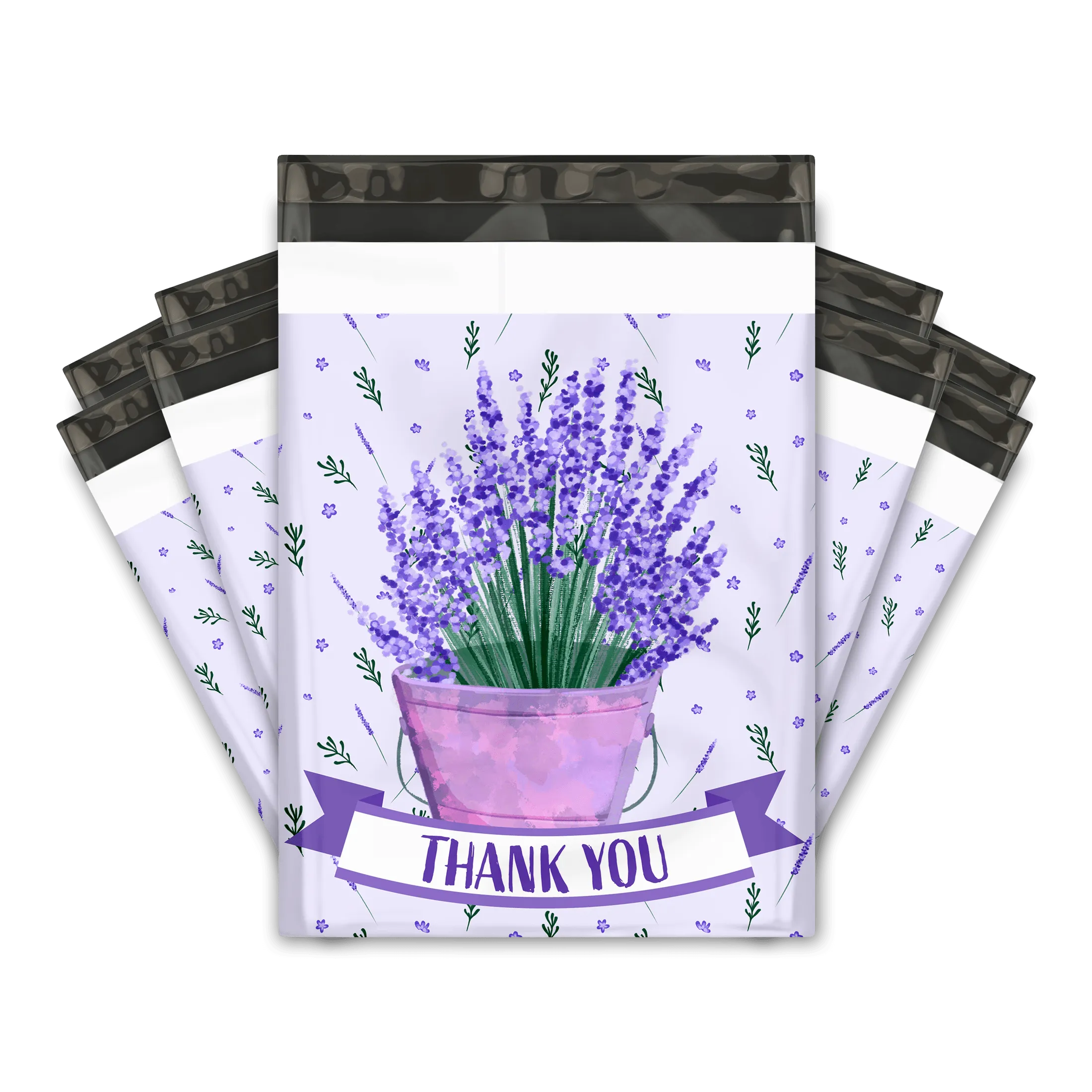 10x13 Lavender Poly Mailers Shipping Envelopes Premium Printed Bags