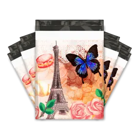 10x13 Paris Poly Mailers Shipping Envelopes Premium Printed Bags