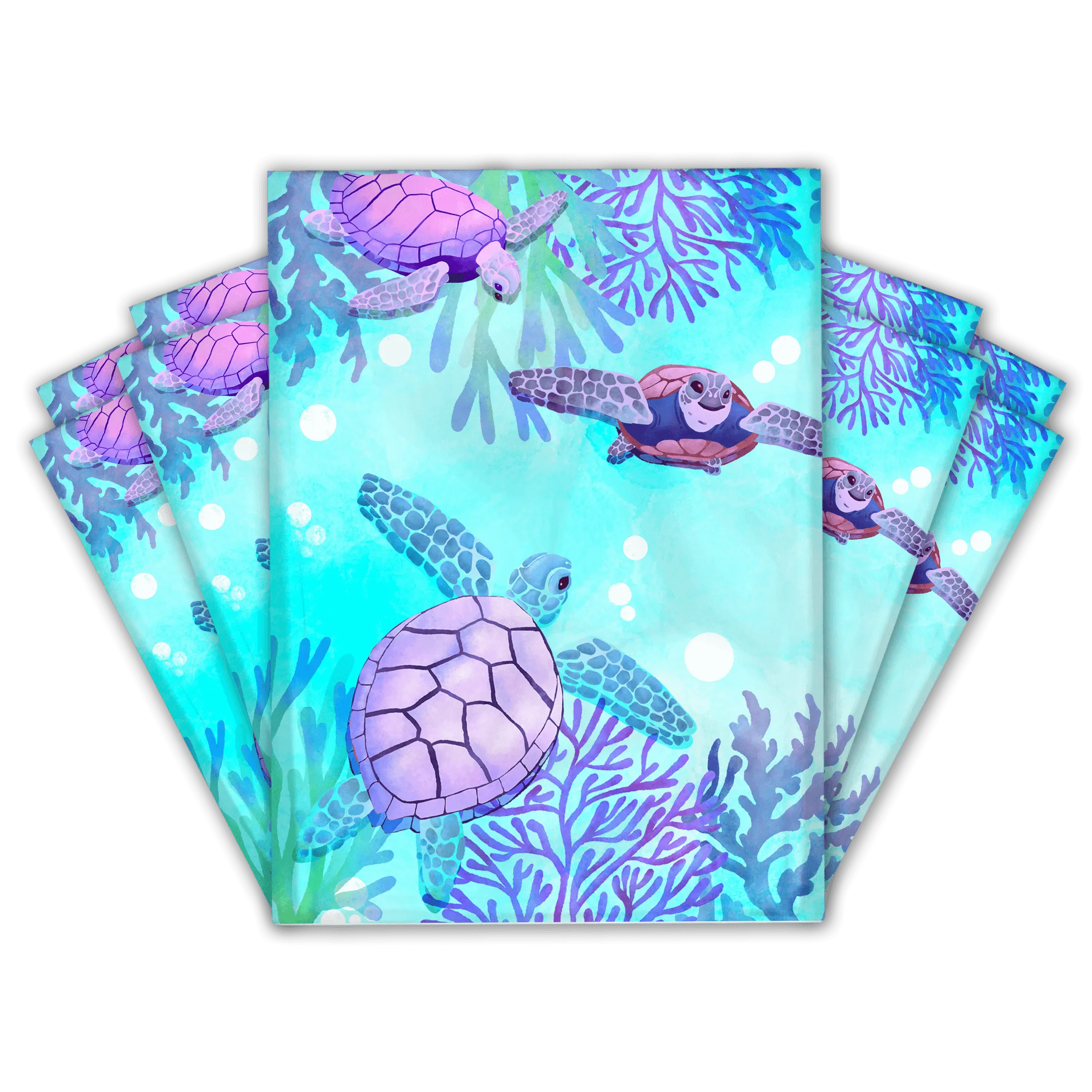 10x13 Sea Turtle Poly Mailers Shipping Envelopes Premium Printed Bags