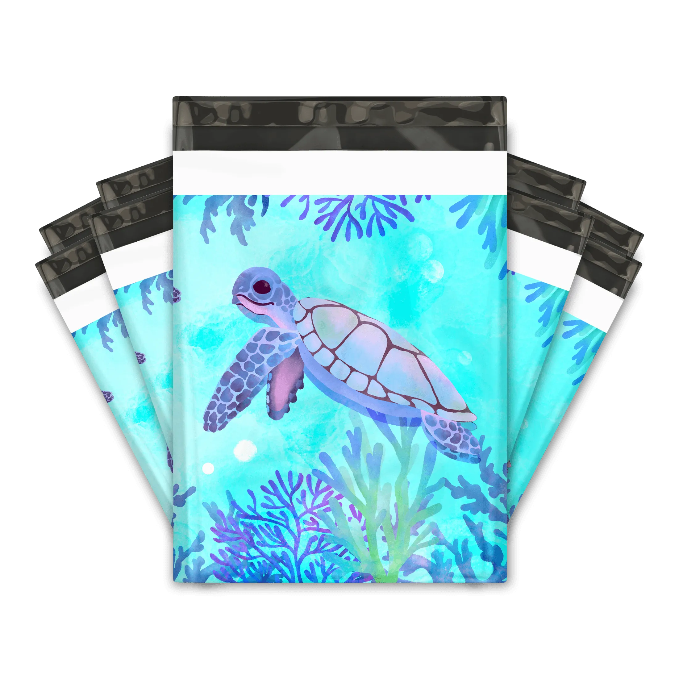 10x13 Sea Turtle Poly Mailers Shipping Envelopes Premium Printed Bags