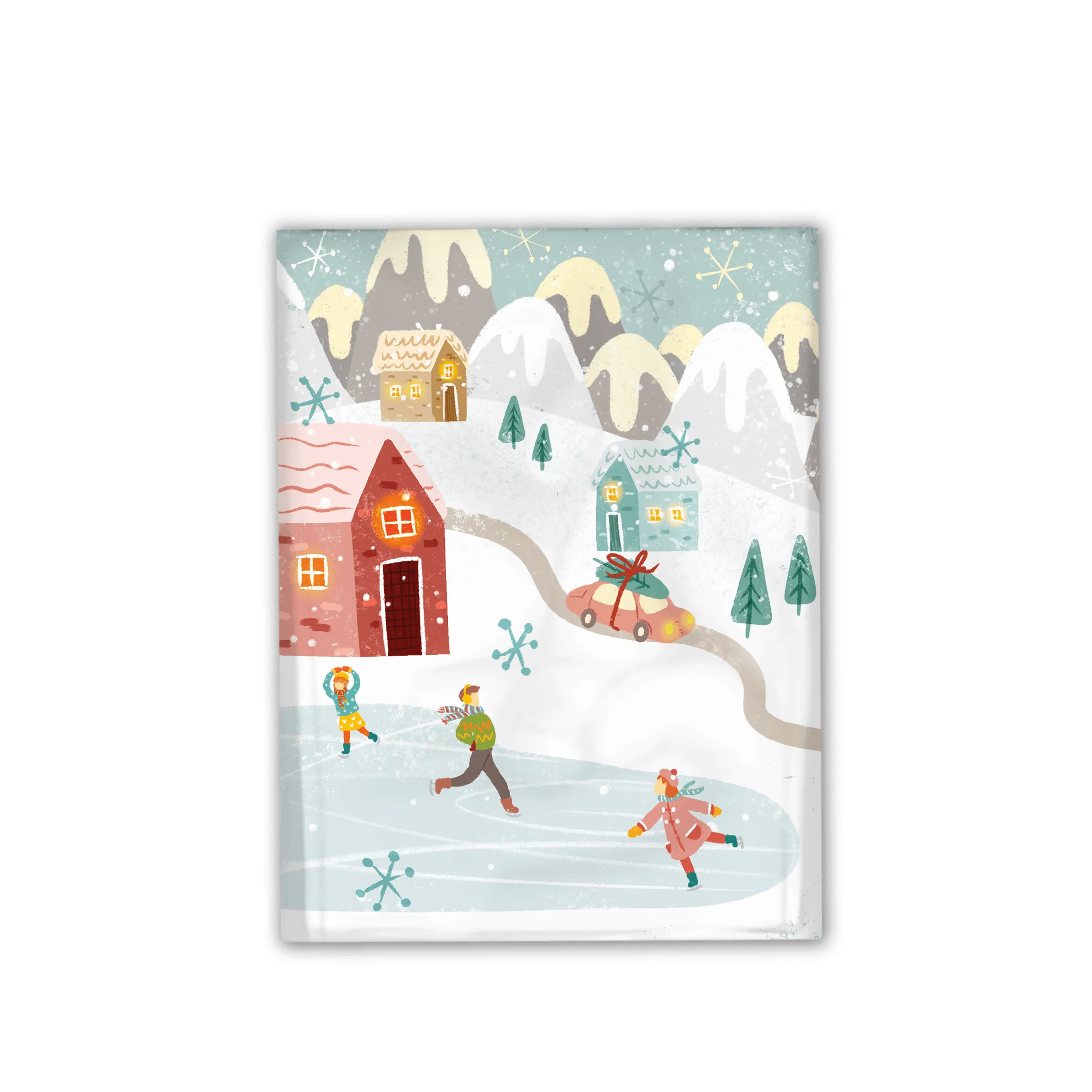 10x13 Winter Village Designer Poly Mailers Shipping Envelopes Premium Printed Bags