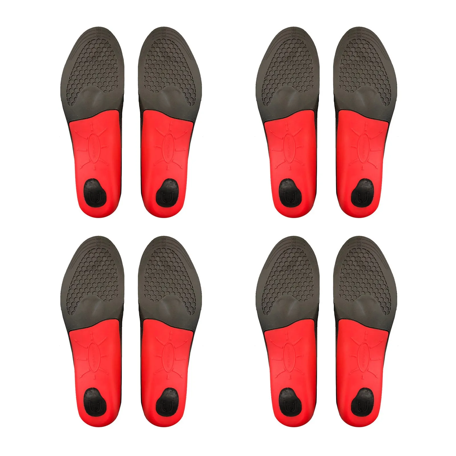 4X Shock Absorbing Arch Support Insoles, M Size - Bibal