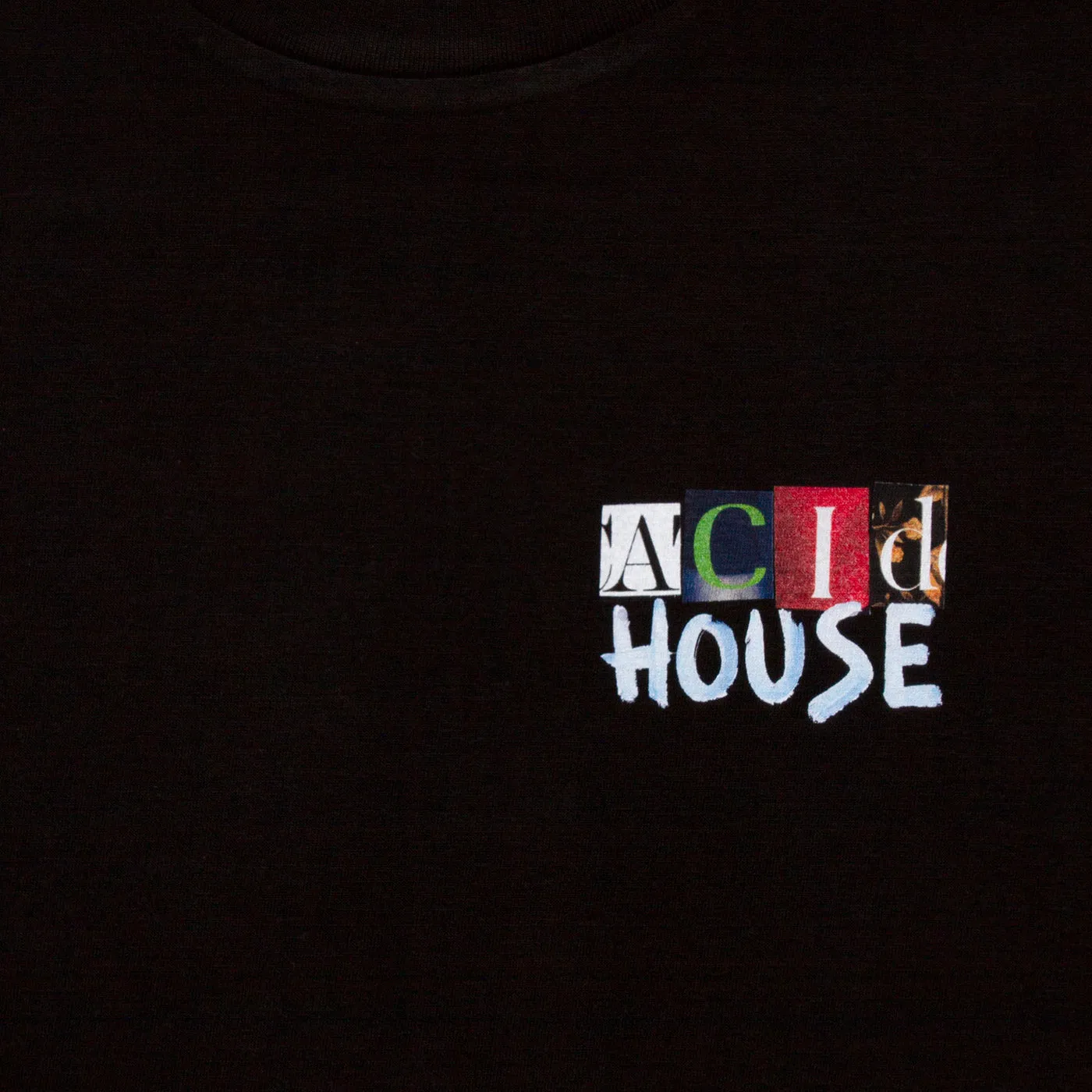 Acid House Cut Panorama Back Print - Tshirt - Black