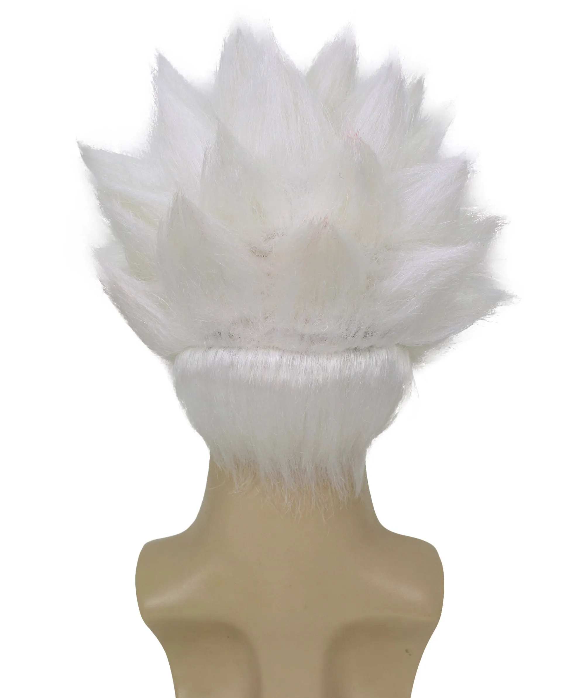 Adult Men’s Anime Young Ninja Nine Tail Multiple Colo Spiky Wig I Flame-retardant Synthetic Fiber