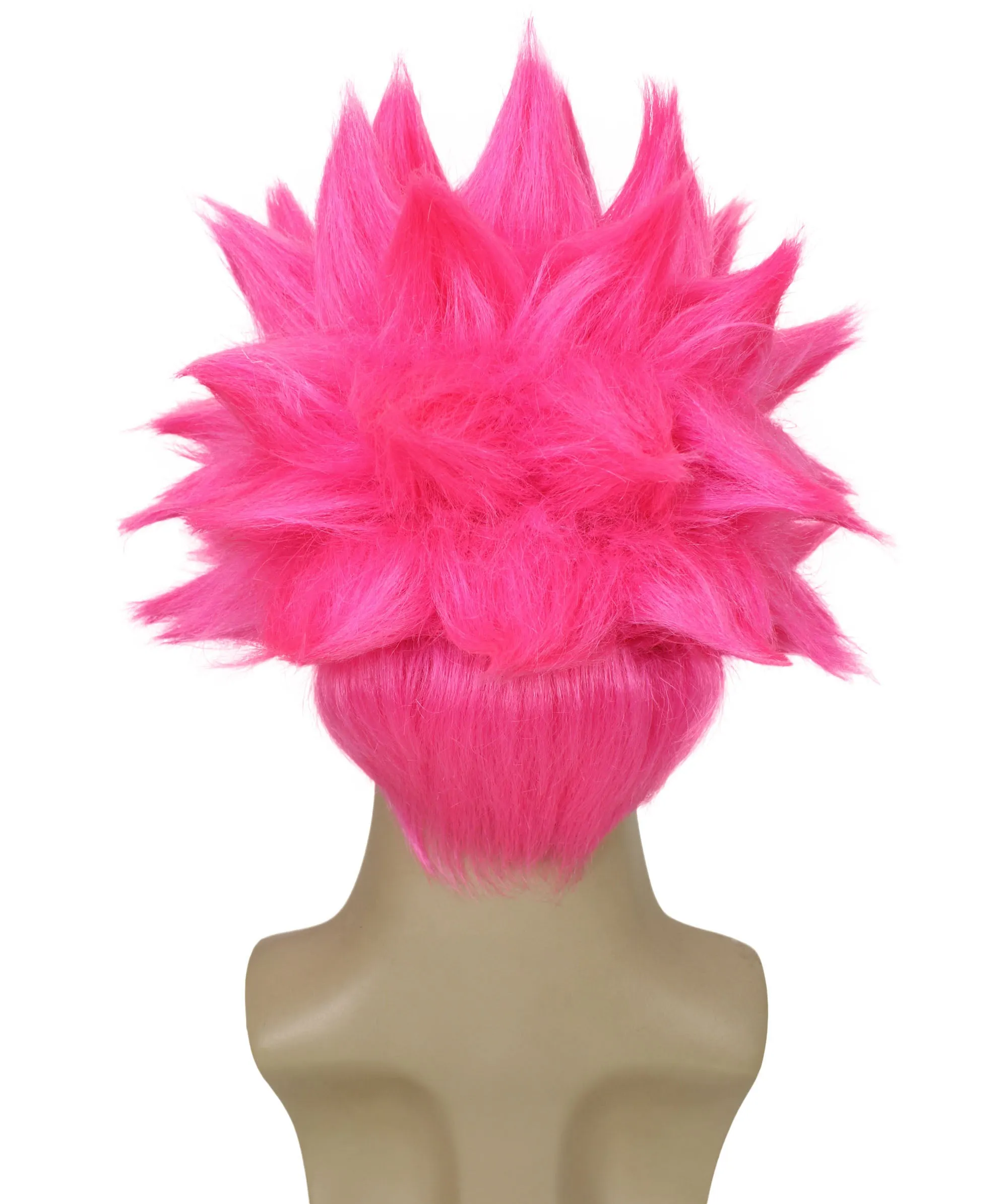 Adult Men’s Anime Young Ninja Nine Tail Multiple Colo Spiky Wig I Flame-retardant Synthetic Fiber