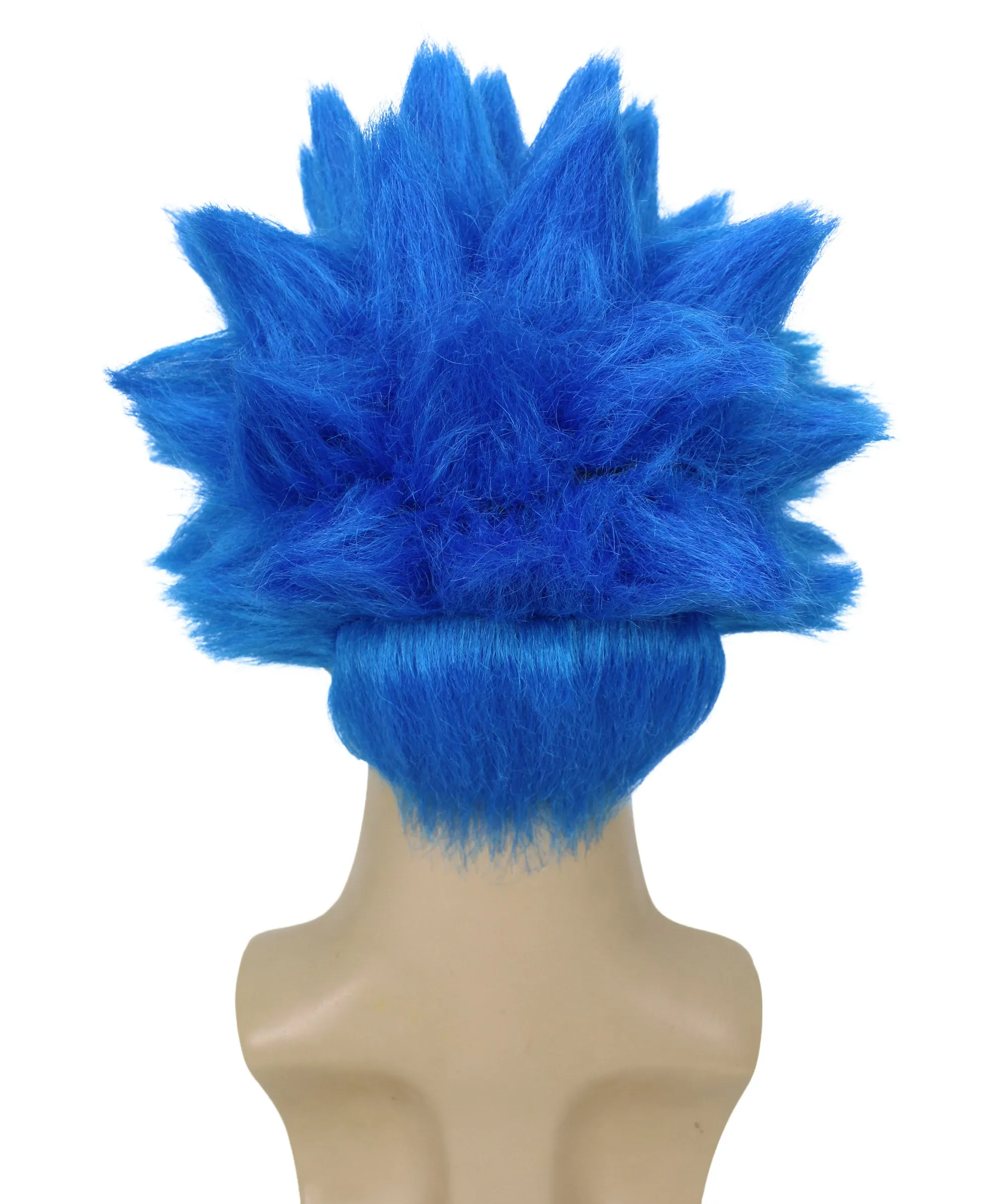 Adult Men’s Anime Young Ninja Nine Tail Multiple Colo Spiky Wig I Flame-retardant Synthetic Fiber