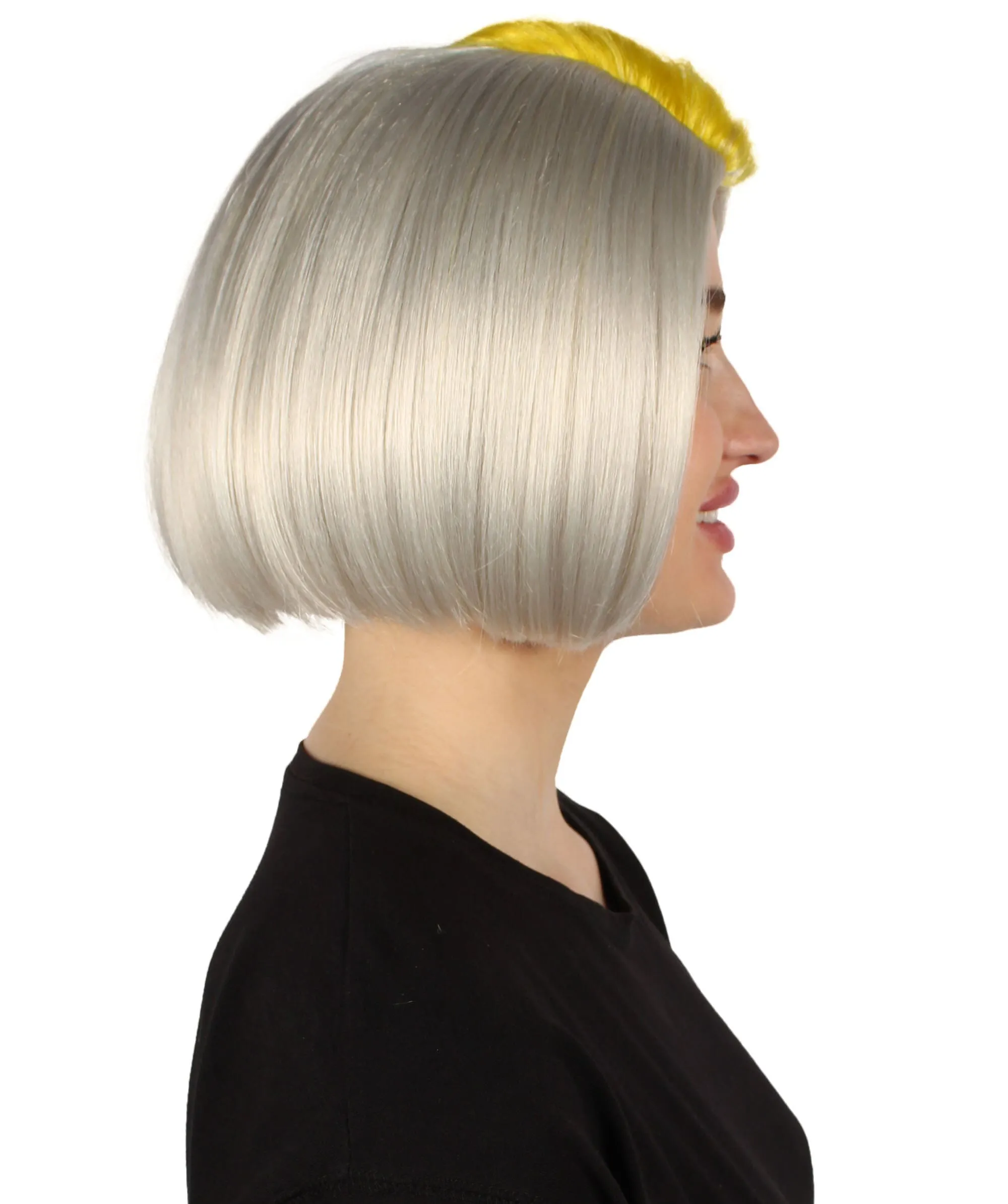 Adult Women’s Best Colors of 2022 Bob-styled Multicolor Wig, Non-flammable Synthetic Fiber Wig