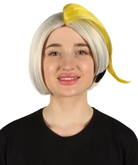 Adult Women’s Best Colors of 2022 Bob-styled Multicolor Wig, Non-flammable Synthetic Fiber Wig