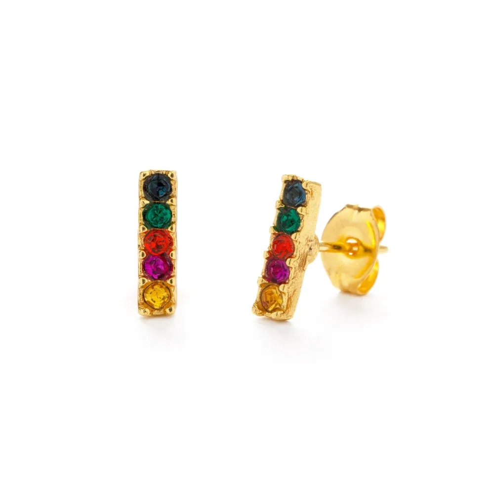 Amano Studio | Jewel Tone Bar Studs