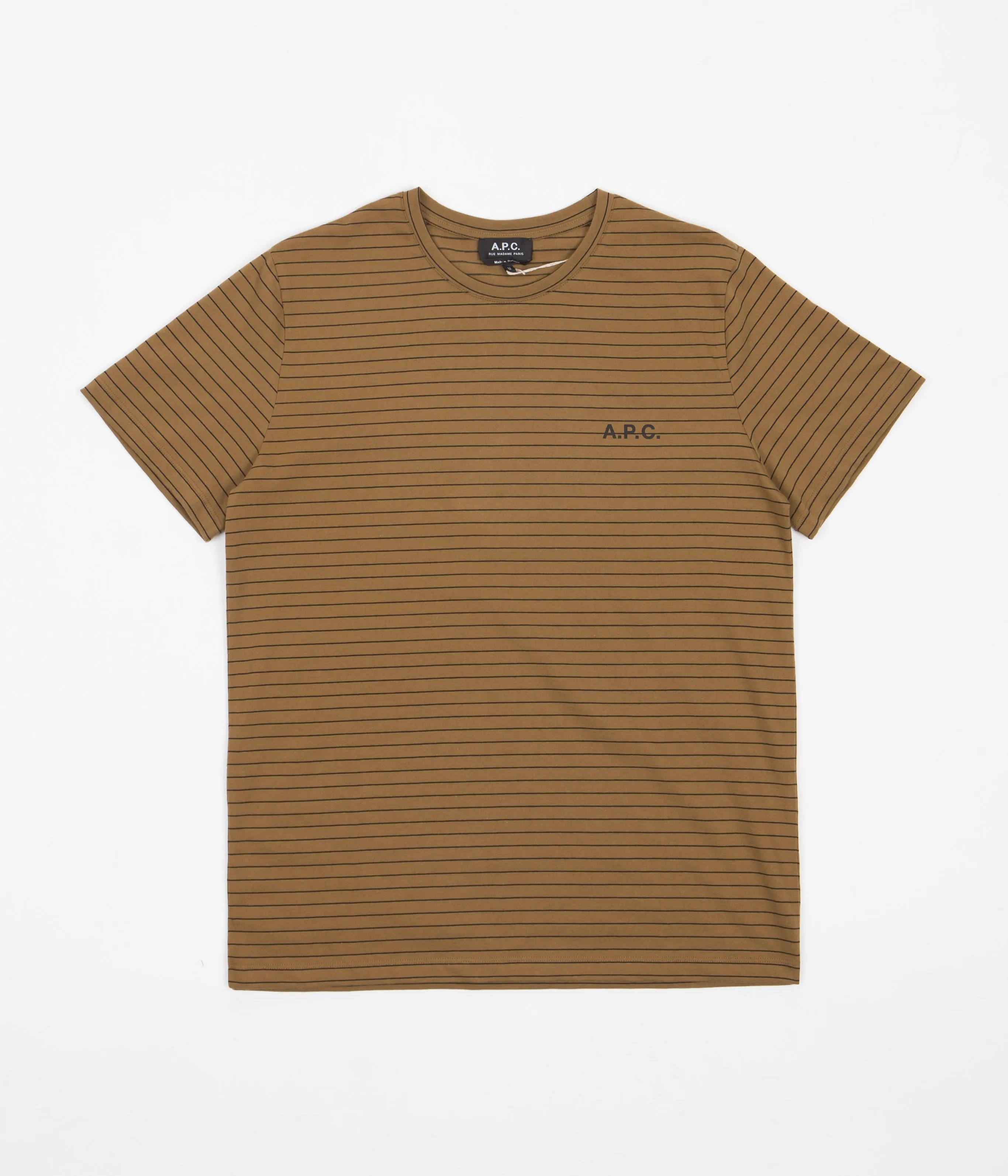 A.P.C. Bastian Stripe T-Shirt - Camel