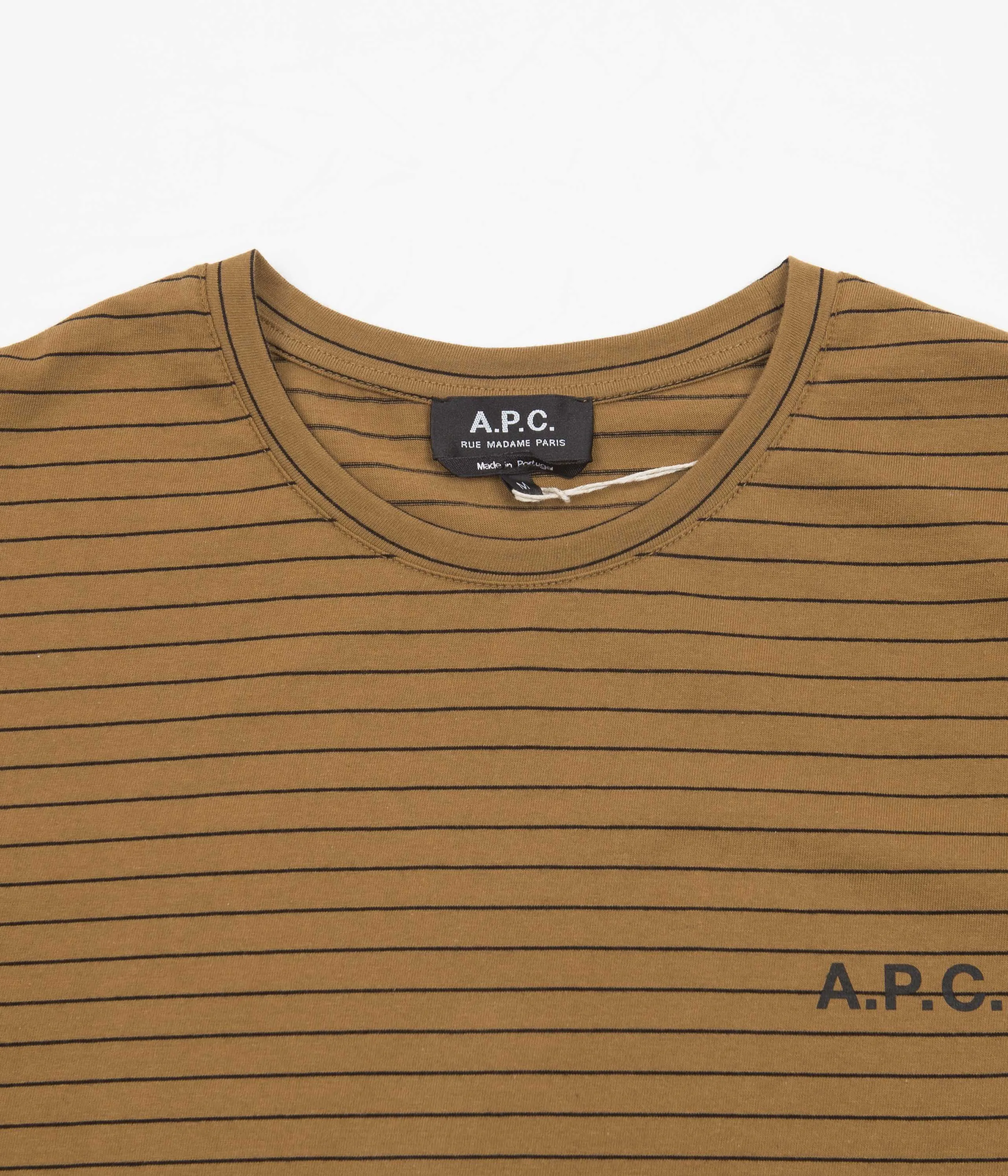 A.P.C. Bastian Stripe T-Shirt - Camel