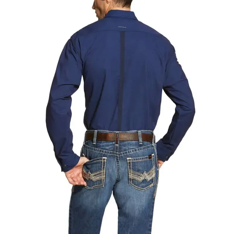 ARIAT - Rebar Workman Work Shirt, Navy