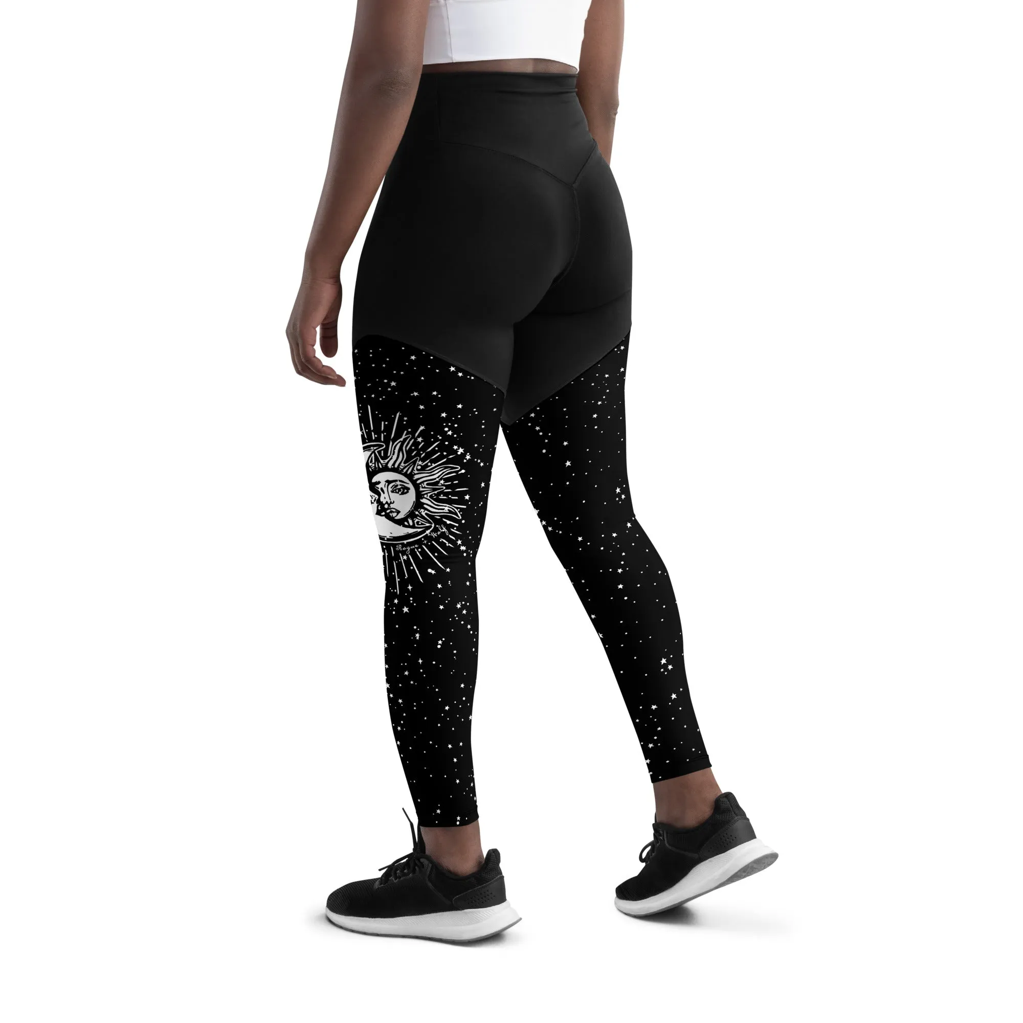 Astral Sports Leggings - Slimming Effect Compression Fabric with Bum lift cut - UPF 50  Protection Vegan Gym & Yoga Essentials