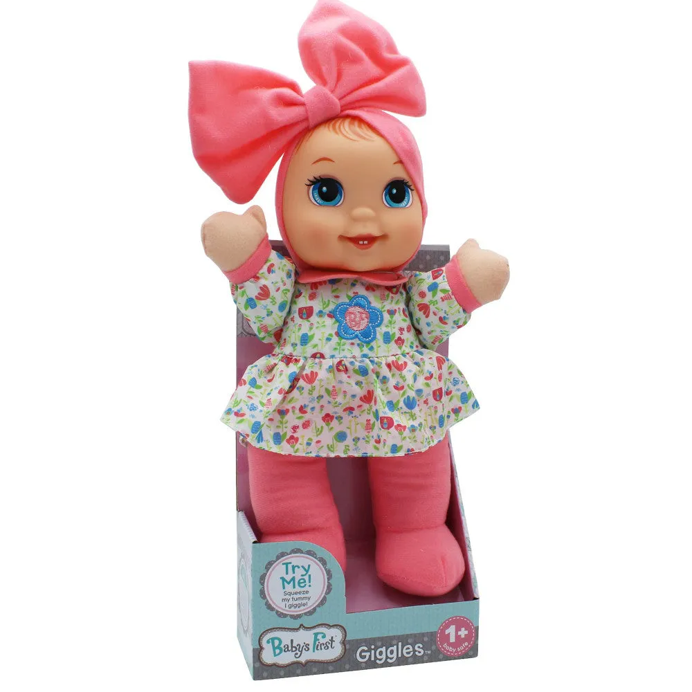 Baby's First - Giggles Doll with Floral Top and Interactive Features