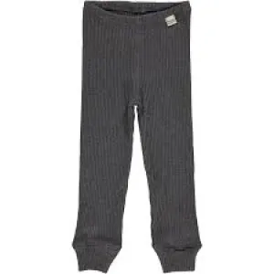 Basilic Ribbed Leggings -  Charcoal