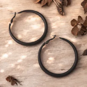 Beautiful Black Hoops