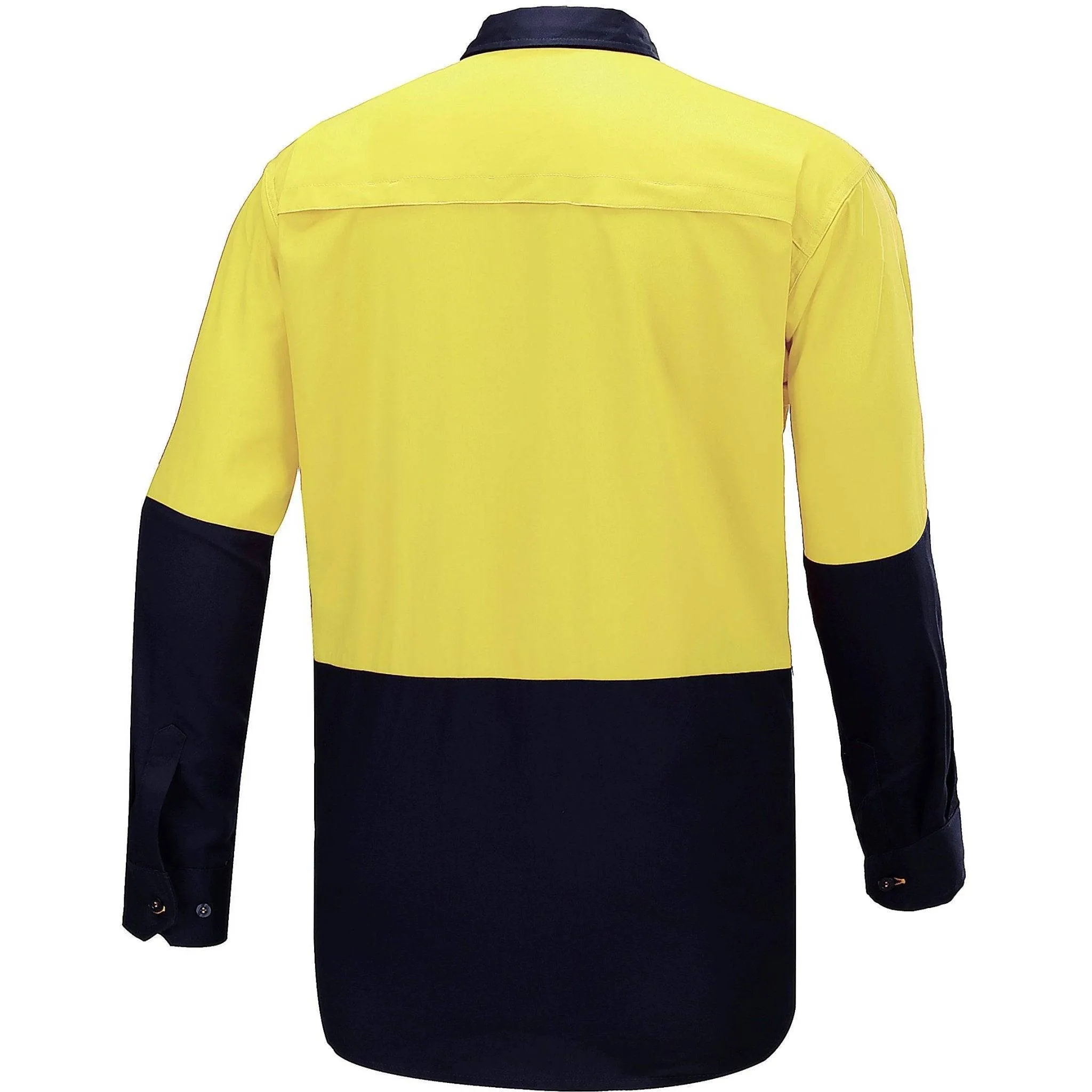 Big Bee Men's Hi Vis Shirts, Long Sleeve Safety Work Top