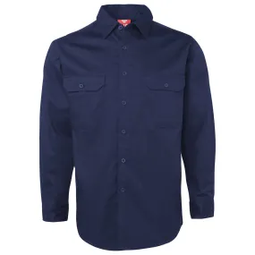 Big BEE Men's Work Shirt, Cotton Drill Traditional Workwear