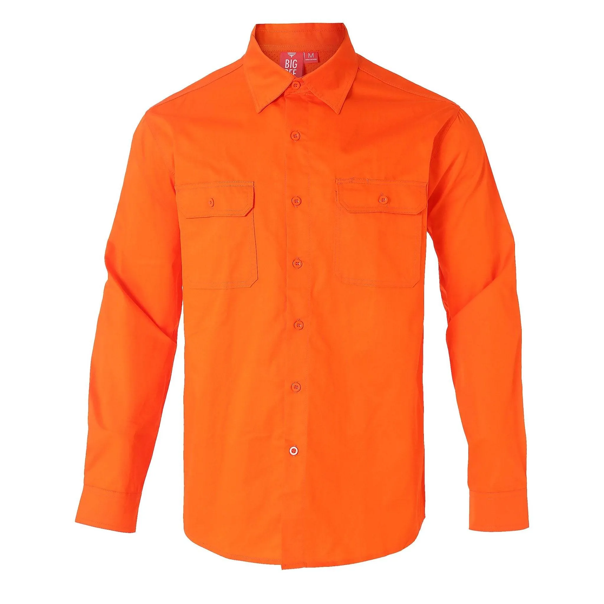 Big Bee Mens Work Shirts Lightweight Cotton, Traditional Workwear