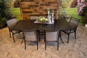 BIMINI 7 PIECE DINING SET - 46" x 93" Stone Harbor Dining Table and 6 Chairs