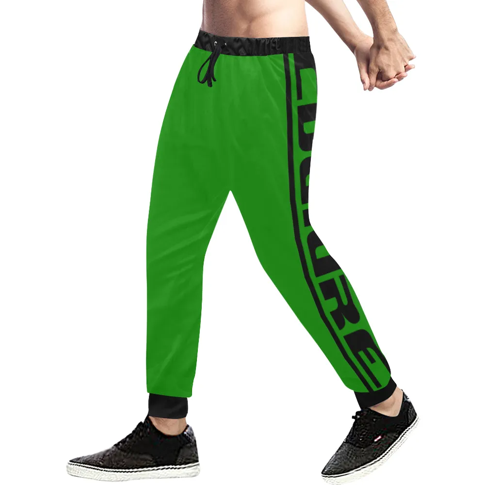 BLACC BORDER GREEN Men's All Over Print Sweatpants