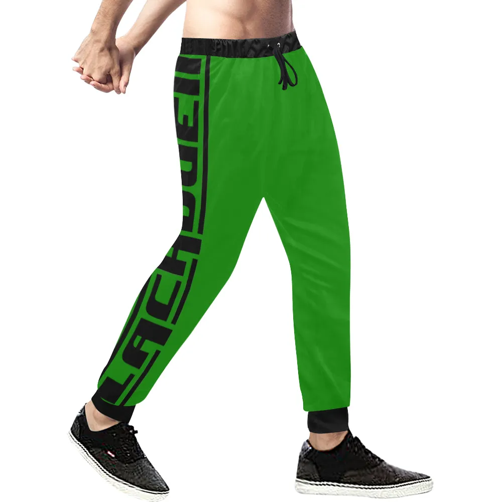 BLACC BORDER GREEN Men's All Over Print Sweatpants