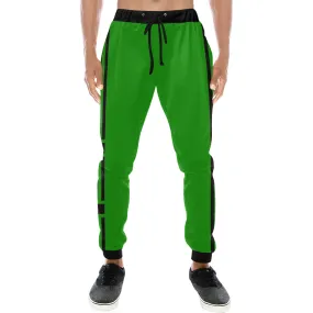 BLACC BORDER GREEN Men's All Over Print Sweatpants