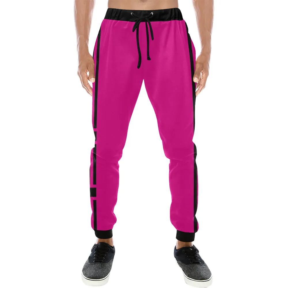 BLACC BORDER RADDISH Men's All Over Print Sweatpants