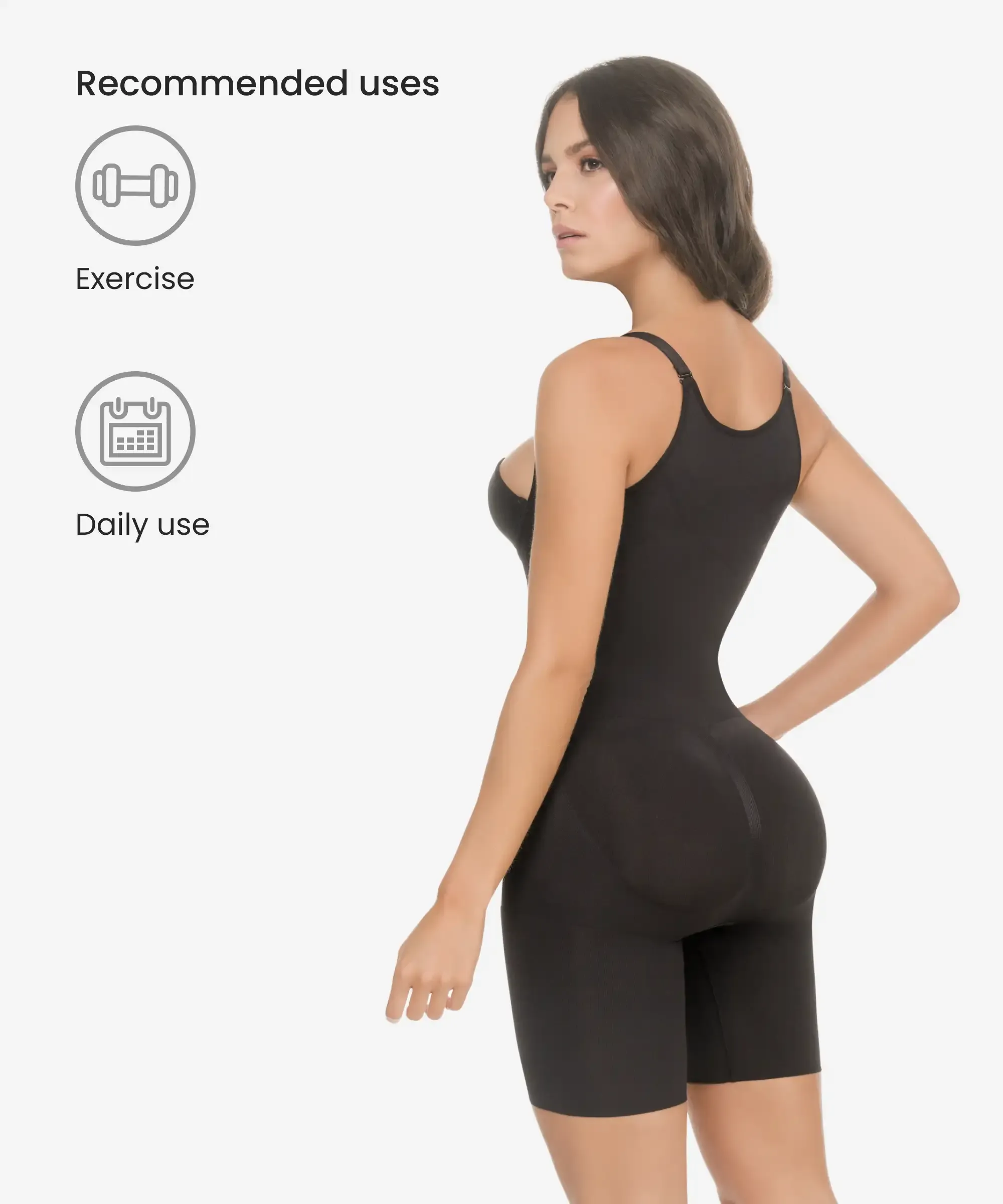 Black Seamless Bodysuit 3-Pack in style 1585