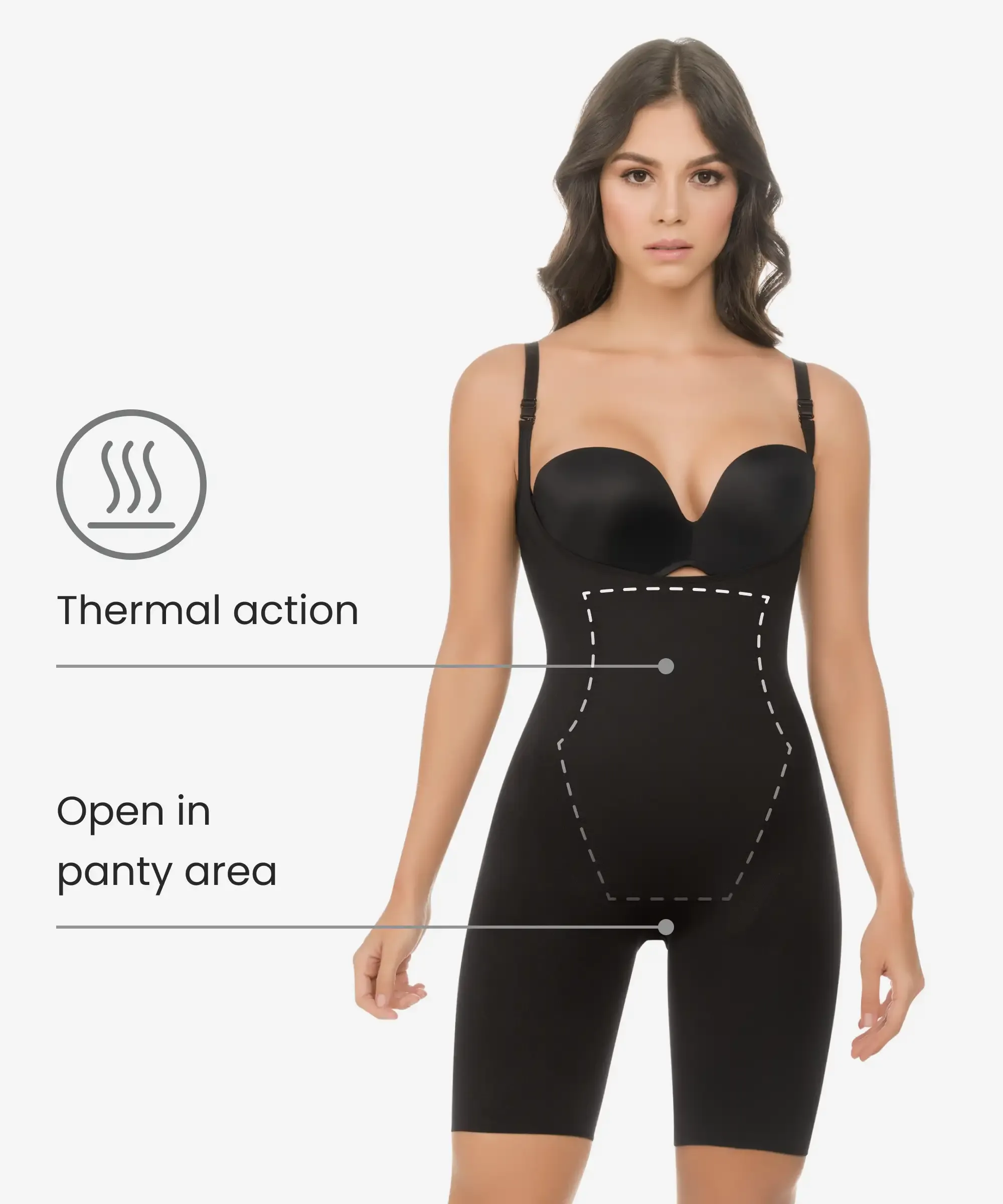 Black Seamless Bodysuit 3-Pack in style 1585