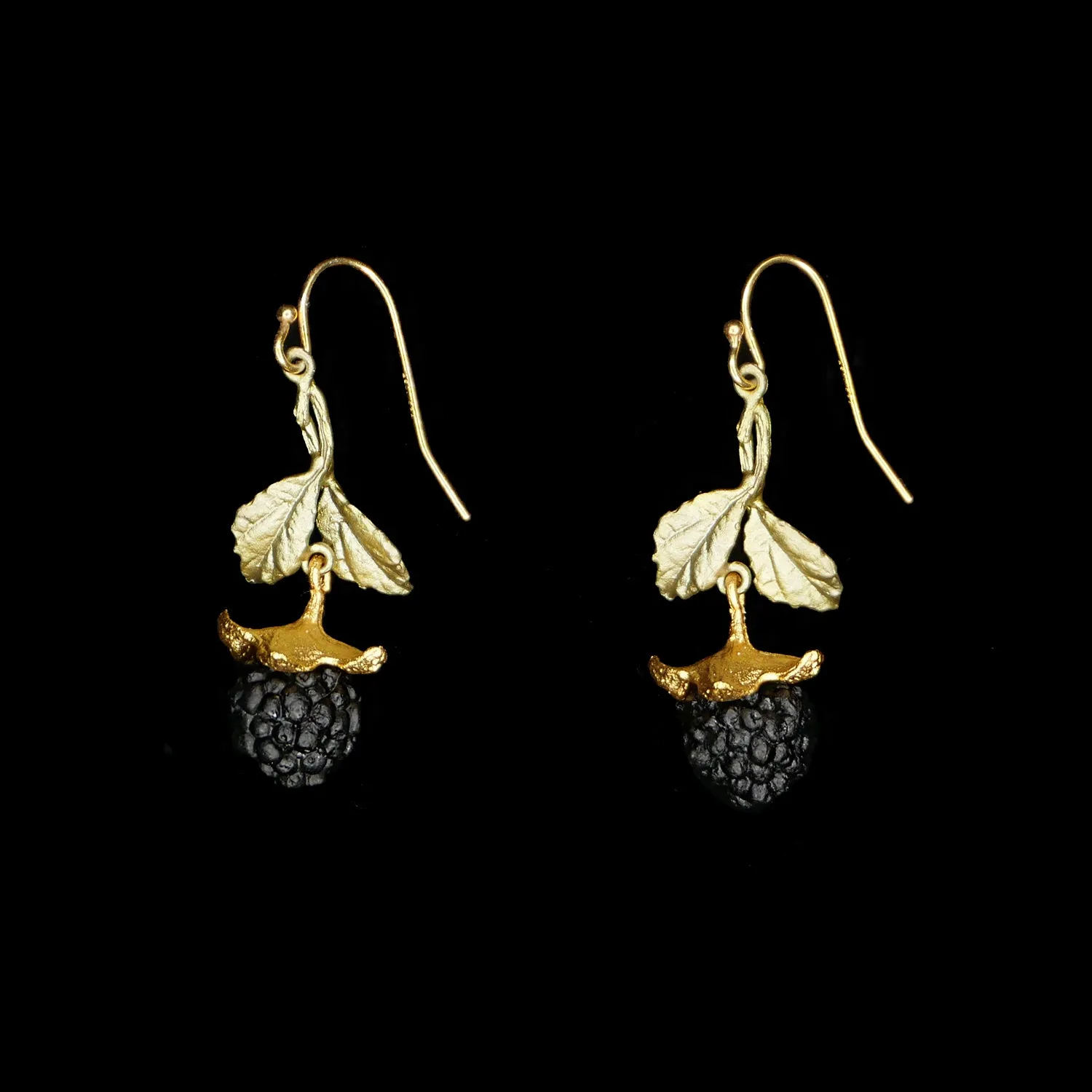 Blackberry Earrings - Leaf Wire