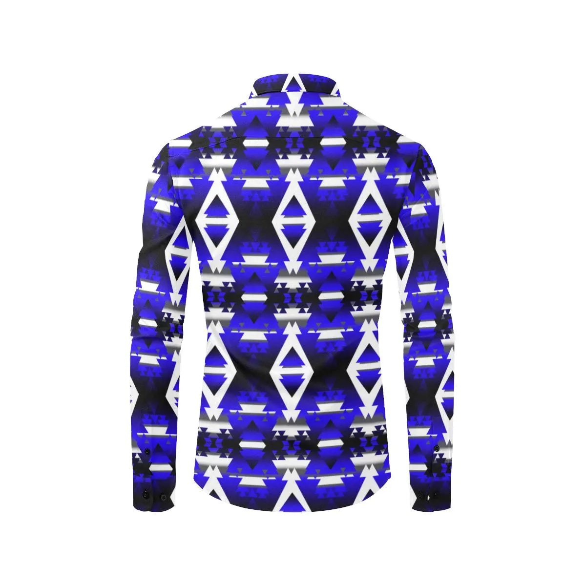 Blue Winter Camp Dress Shirt