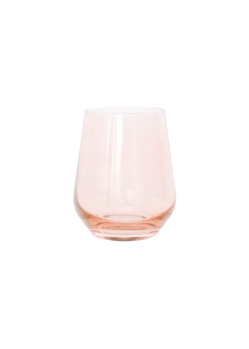 Blush Pink Stemless Wine Glasses