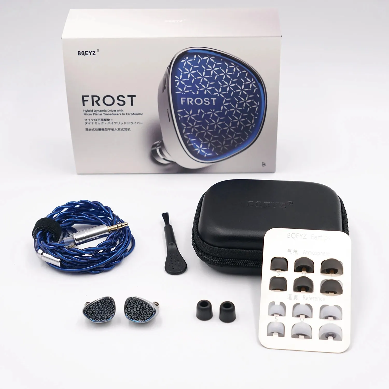 BQEYZ Weather Series Frost 10mm Dynamic Driver  Micro Planar Transducers IEM