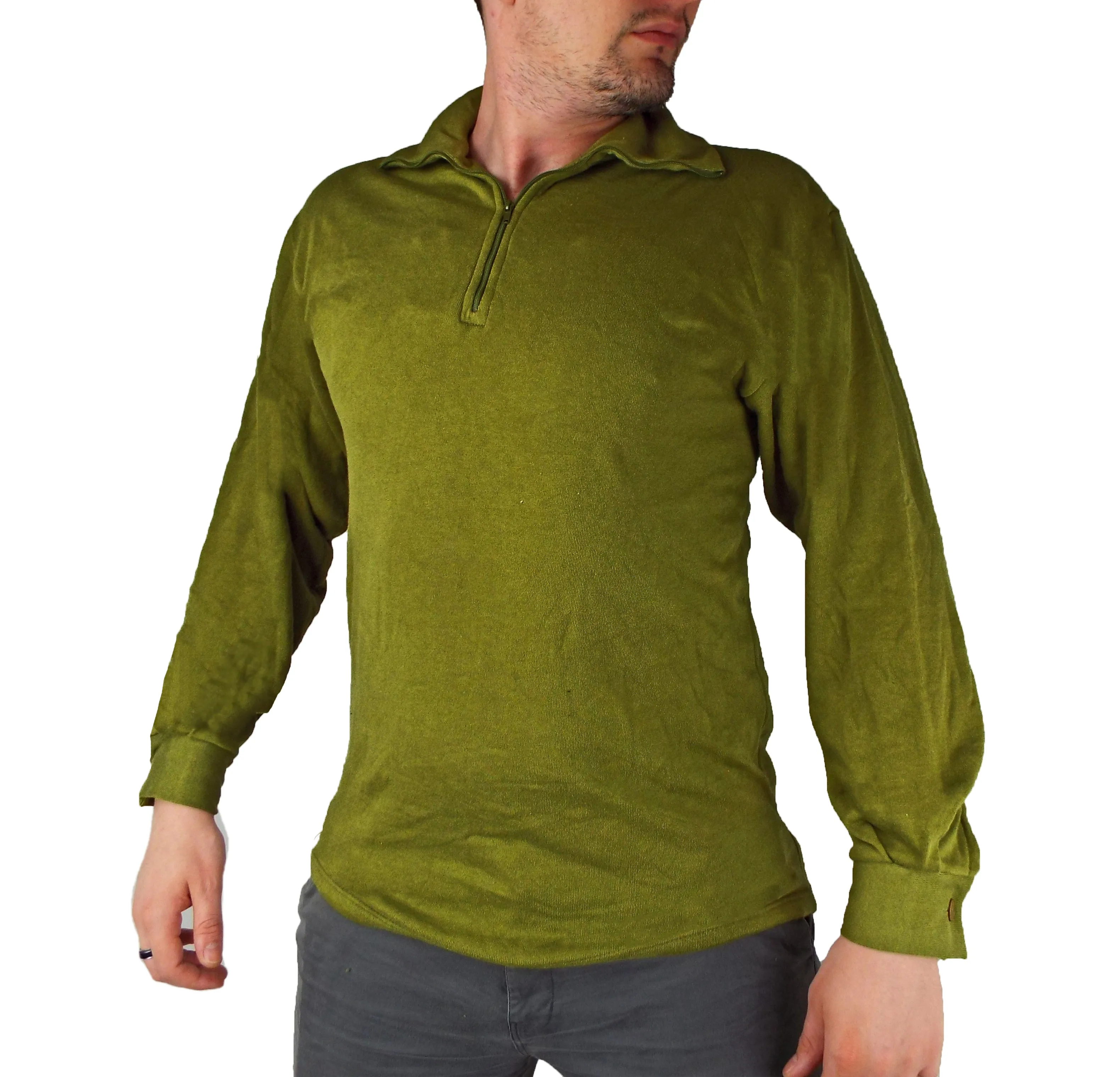 British Military - ECW Olive Green Thermal Top "Norgie" - Base Layer - Olive