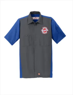 Buick Service Red Kap Short Sleeve Two-Tone Mechanic Shirt