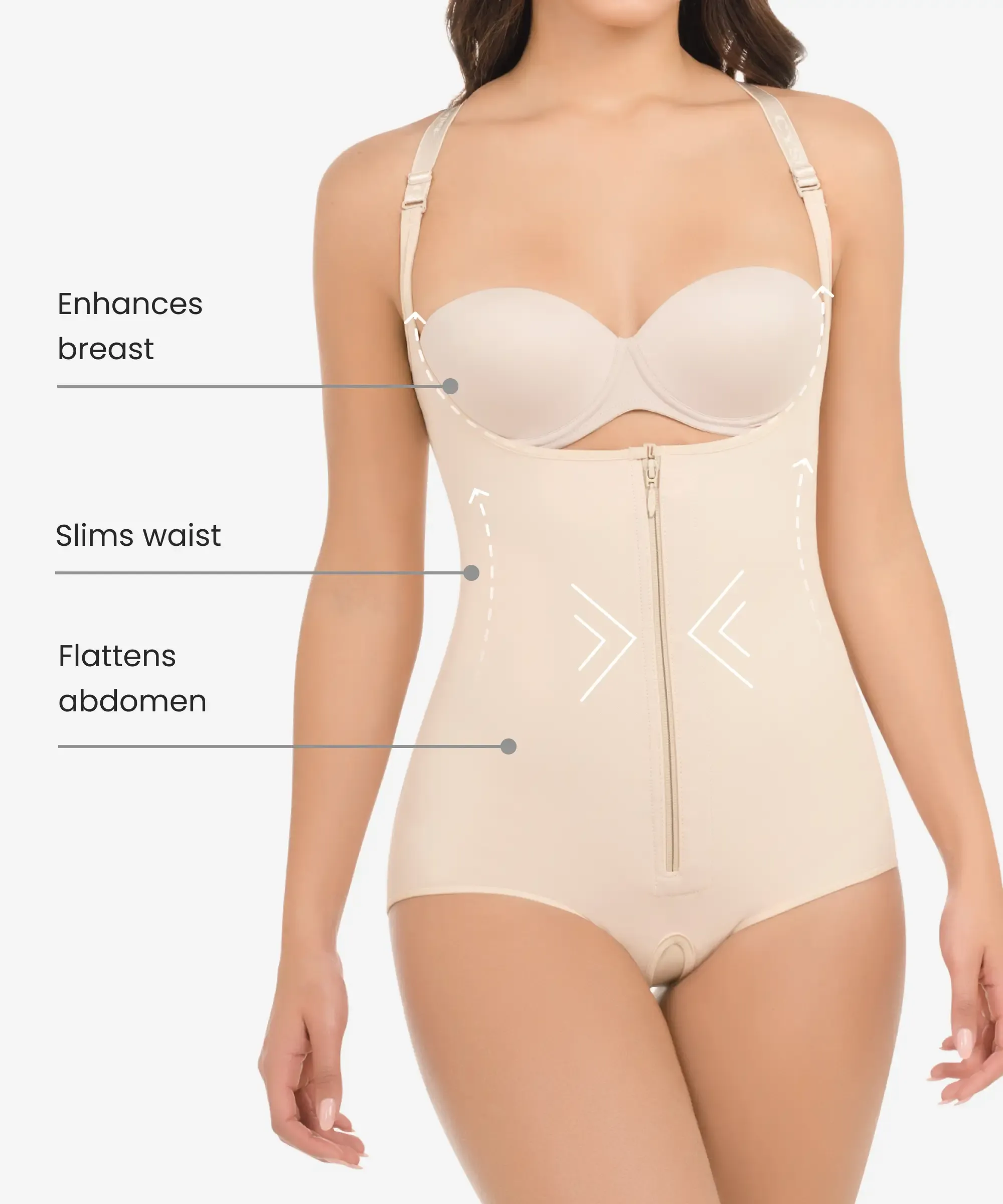 Butt-lifting compressive bodysuit - Styles 283