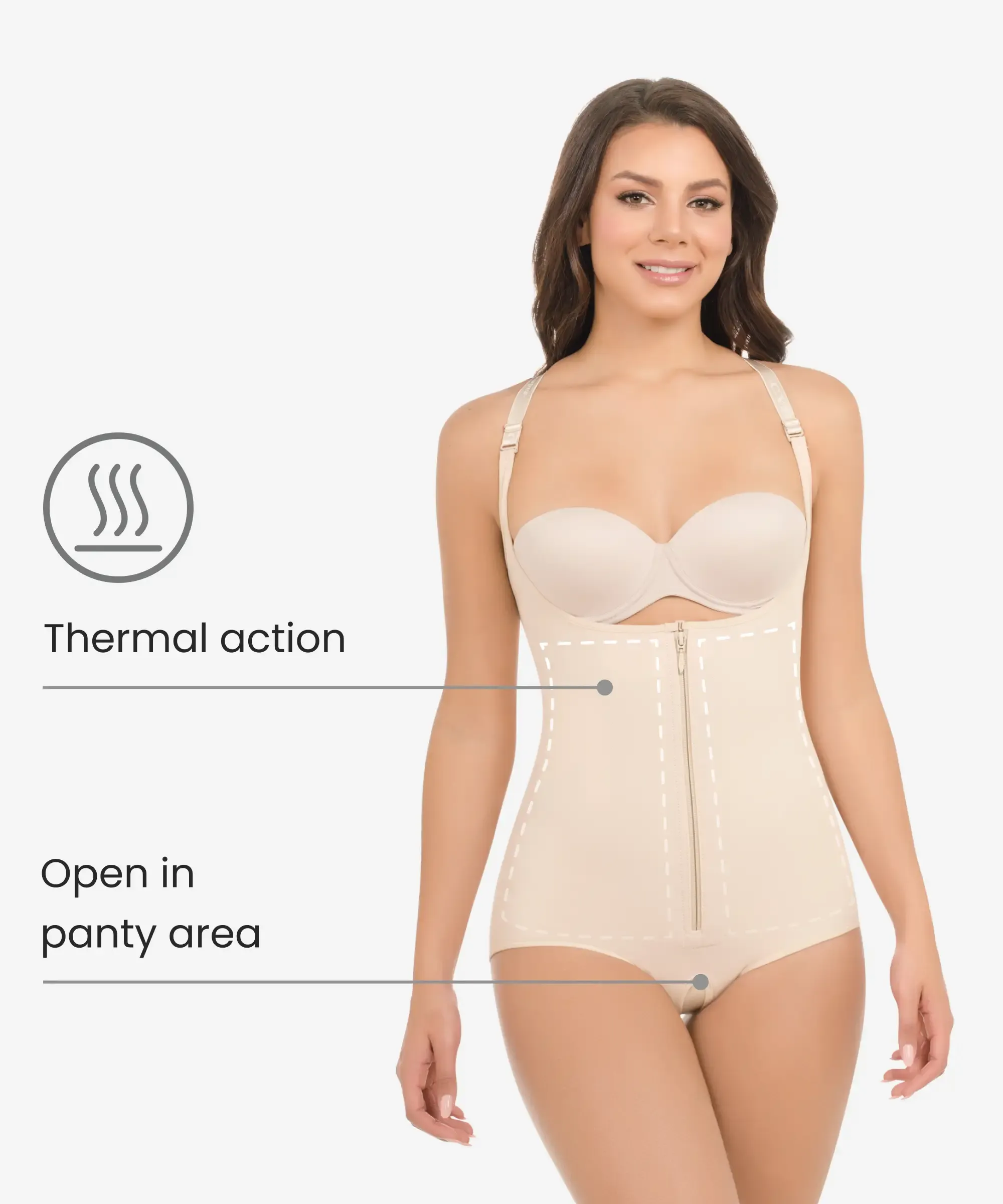 Butt-lifting compressive bodysuit - Styles 283