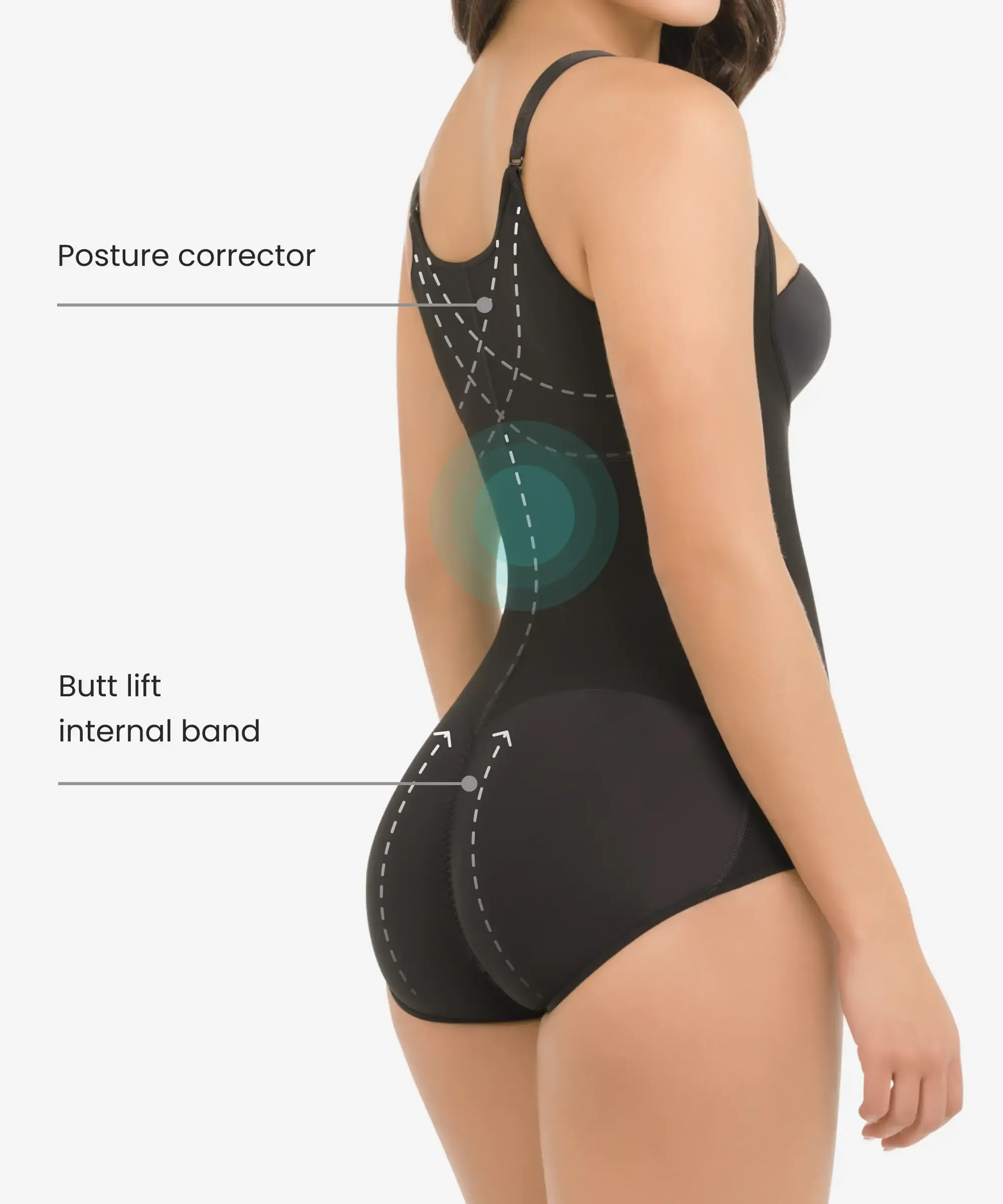 Butt-lifting compressive bodysuit - Styles 283