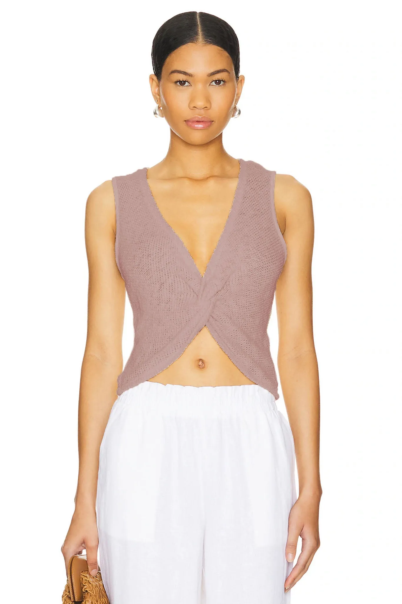 Caspian Twist Top - Mocha