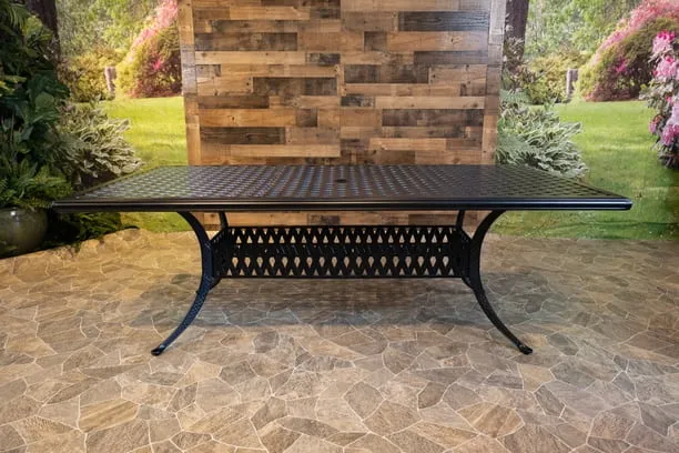 CHATEAU 7 PIECE DINING SET - 46" x 86" Weave Dining Table and 6 Chairs