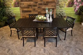 CHATEAU 7 PIECE DINING SET - 46" x 93" Stone Harbor Dining Table and 6 Chairs