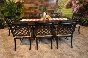 CHATEAU 9 PIECE DINING SET - 60" x 93" Stone Harbor Dining Table and 8 Chairs