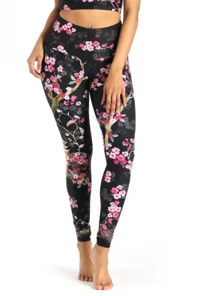 Cherry Bloomin Printed Yoga Leggings