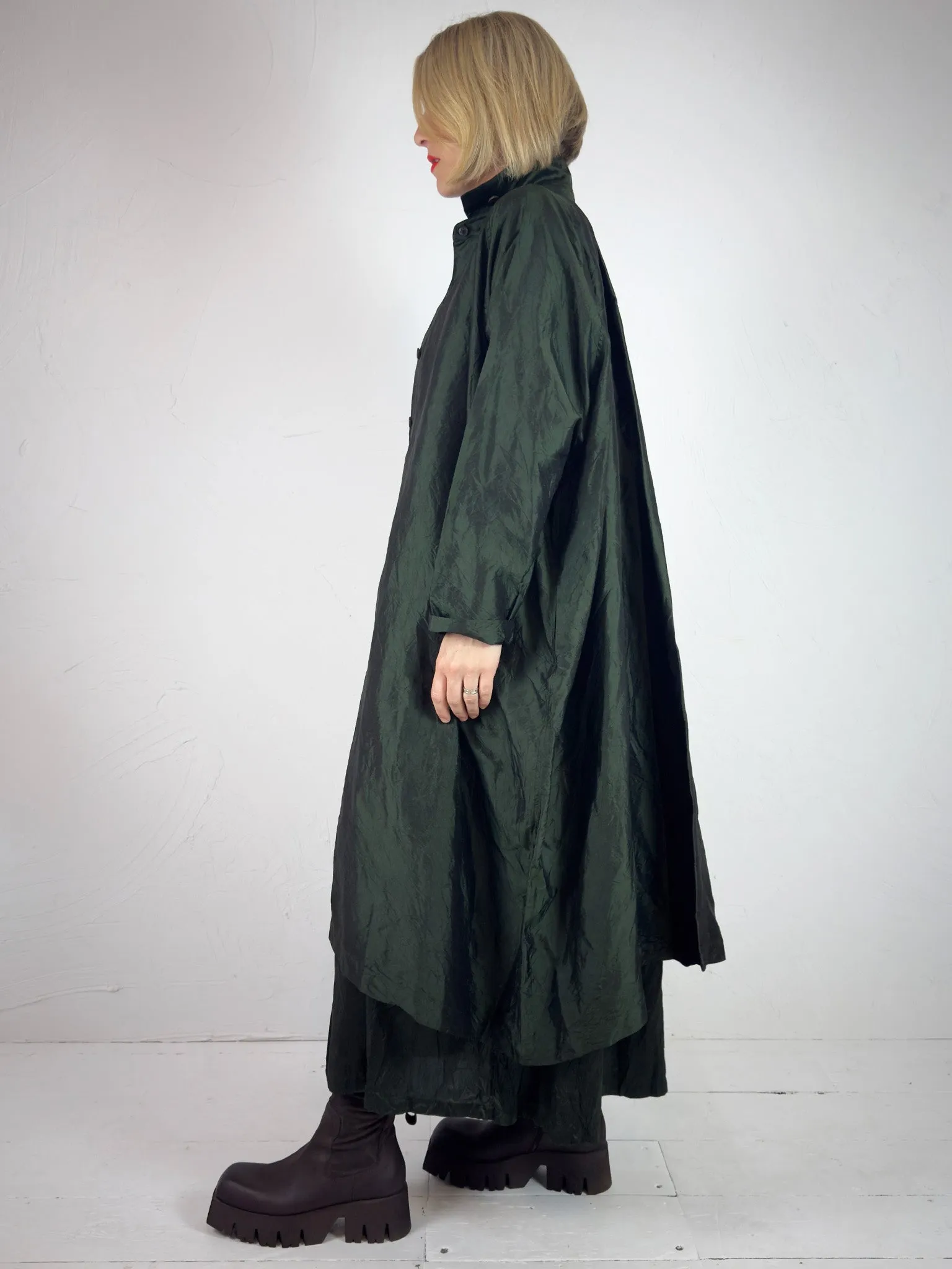 Christian Peau Oversized Silk Shirt with Collar Cuff- 2 Colours